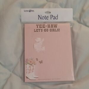 Pink Notepad - Yee-Haw Let's Go Girls!